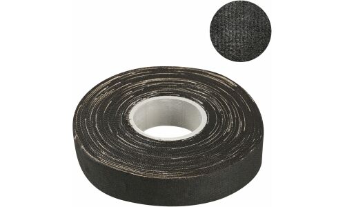 Лента клейкая изоляционная Airline, ХБ, 19мм x 16м, черная, арт. ADHB004