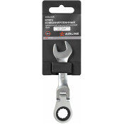 Ключ комбинированный Airline PRO, 12мм, с трещоткой, шарнирный, арт. ATAL025
