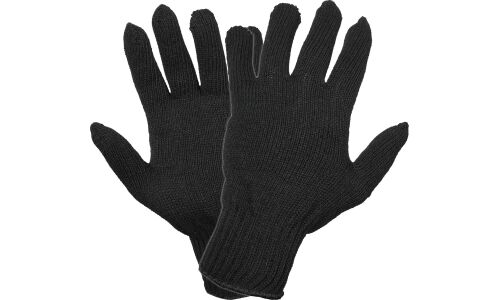 Перчатки хлопчатобумажные Airline, чёрные, 7 класс вязки, размер XL, 1 пара, арт. ADWG028