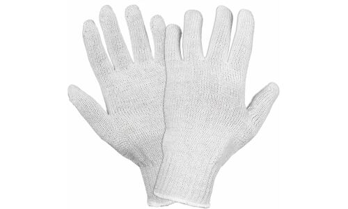 Перчатки хлопчатобумажные Airline, белые, 7.5 класс вязки, размер XL, 5 пар, арт. ADWG025