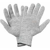 Перчатки трикотажные ХБ, серые, (5 пар) 7,5 класс/65г., мод.504 AIRLINE, арт. ADWG027