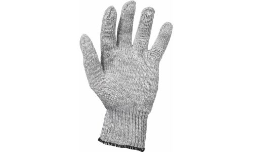 Перчатки трикотажные ХБ, серые, (5 пар) 7,5 класс/65г., мод.504 AIRLINE, арт. ADWG027