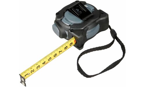 Рулетка в прорезиненном корпусе 3мх16мм PRO, автостоп, магнит. зацеп, нейлон. двуст. Шкала AIRLINE, арт. ATBQ019