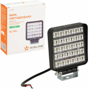 Фара светодиодная квадратная, 30 LED рассеяный свет, 30W (108х108х37) 12/24V PLUS AIRLINE, арт. ALED101