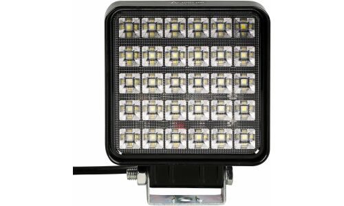 Фара светодиодная квадратная, 30 LED рассеяный свет, 36W (108х108х47) 12/24V PRO AIRLINE, арт. ALED102