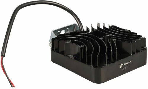 Фара светодиодная квадратная, 30 LED рассеяный свет, 36W (108х108х47) 12/24V PRO AIRLINE, арт. ALED102