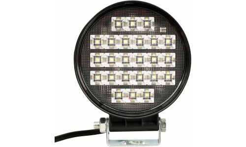 Фара светодиодная круглая, 24 LED рассеяный свет, 24W (112х112х37) 12/24V PLUS AIRLINE, арт. ALED104