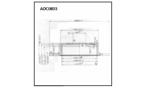 Диск тормозной Allies Nippon, задний, арт. ADC0833
