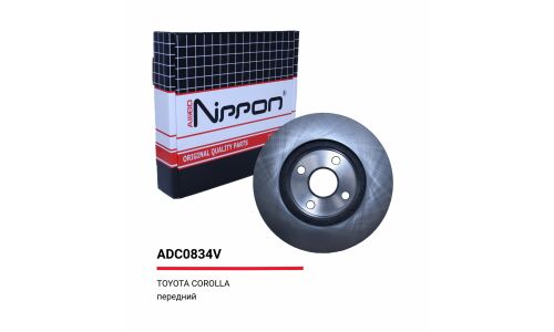 Диск тормозной Allies Nippon, передний, арт. ADC0834V