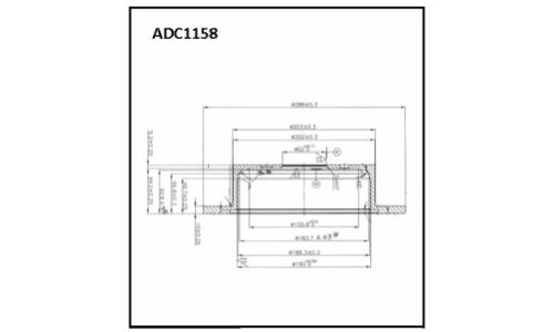 Диск тормозной Allies Nippon, задний, арт. ADC1158