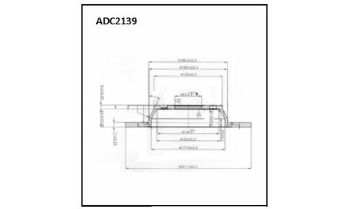 Диск тормозной | зад Allied Nippon, арт. ADC2139