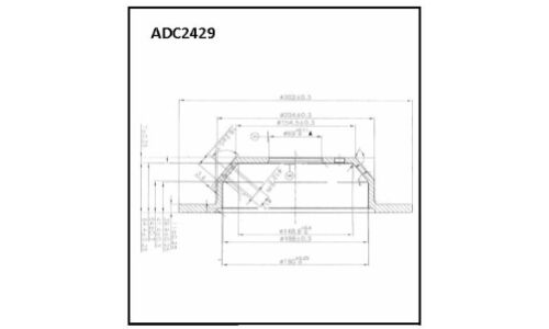 Диск тормозной Allies Nippon, задний, арт. ADC2429
