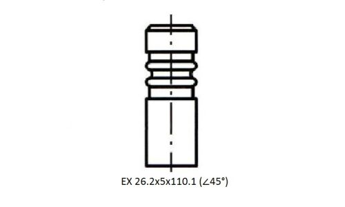 Клапан ДВС ZIKMAR, арт. Z17415R