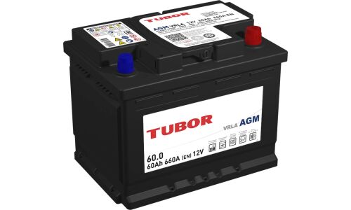 Аккумулятор Tubor 6СТ-60.0 VRLA LN2/L2(H5) L, 60Ач, CCA 660А, необслуживаемый, технология AGM, арт. 4610082700055