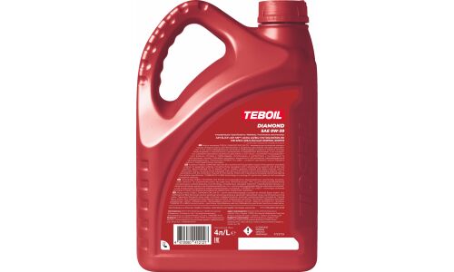 Масло моторное Teboil Diamond 0w30, синтетическое, API SN/CF, ACEA A3/B4, универсальное, 4л, арт. 3568095