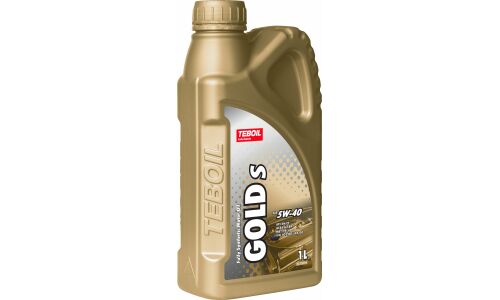 Масло моторное Teboil Gold S 5w40, синтетическое, API SN/CF, ACEA A3/B3/B4, универсальное, 1л, арт. 3468028
