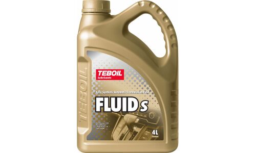 Масло трансмиссионное Teboil Fluid S, синтетическое, Dexron IIIH, для АКПП и ГУР, 4л, арт. 3566897
