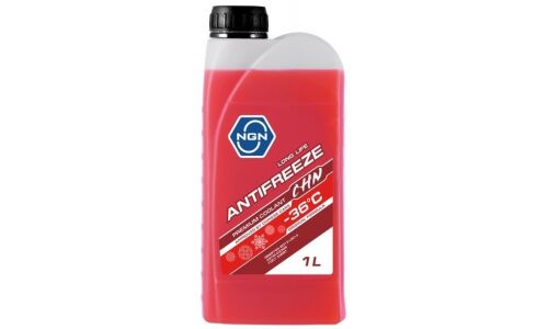 Антифриз NGN Long Life Antifreeze CHN, OAT, LEC-II, розовый, -36°C, 1л, арт. V172485949