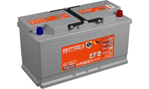 Аккумулятор Batrex LN5/L5(H8) L, 100Ач, CCA 930A, технология EFB, арт. 4610082703056