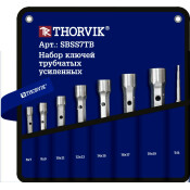 Набор ключей торцевых Thorvik, трубчатый, от 6мм до 19мм, в сумке, комплект 7 предметов, арт. SBSS7TB