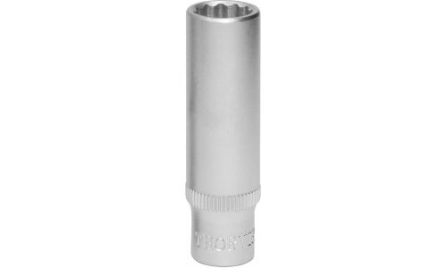 Головка торцевая Thorvik, длинная, 12-гранная, под квадрат 1/4", 13мм, арт. S11S22130