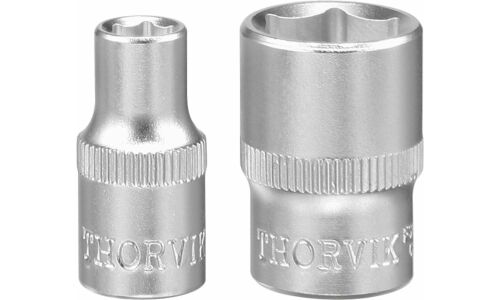 Головка торцевая Thorvik, короткая, 6-гранная, под квадрат 1/2", 16мм, арт. S13S1116