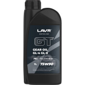 Масло трансмиссионное Lavr Motoline GT Gear Oil 75w90, синтетическое, API GL-4/GL-5/MT-1, для МКПП и дифференциалов, 1л, арт. Ln7901 Масло трансмиссионное Lavr Motoline GT Gear Oil 75w90, синтетическое, API GL-4/GL-5/MT-1, для МКПП и дифференциалов, 1л, арт. Ln7901