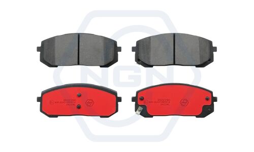 Колодки тормозные дисковые NGN, передние, комплект на ось (4 шт), арт. 3502290