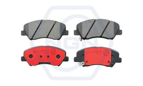Колодки тормозные дисковые NGN, передние, комплект на ось (4 шт), арт. 3502482