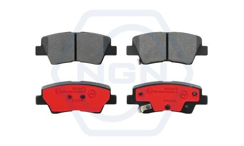 Колодки тормозные дисковые NGN, задние, комплект на ось (4 шт), арт. 3502472