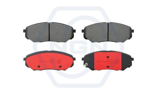 Колодки тормозные дисковые NGN, передние, комплект на ось (4 шт), арт. 3502618