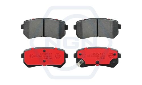 Колодки тормозные дисковые NGN, задние, комплект на ось (4 шт), арт. 3502137