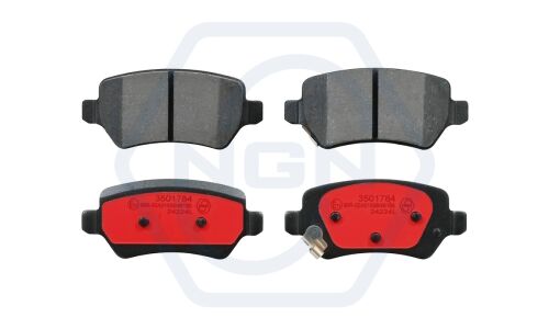 Колодки тормозные дисковые NGN, задние, комплект на ось (4 шт), арт. 3501784