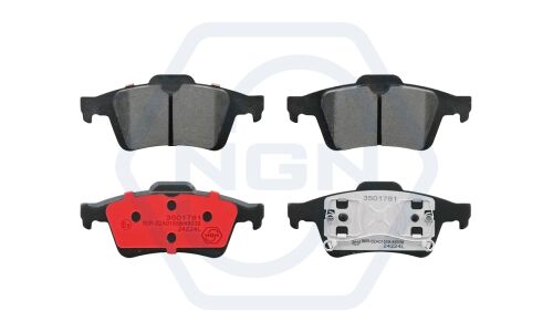 Колодки тормозные дисковые NGN, задние, комплект на ось (4 шт), арт. 3501781
