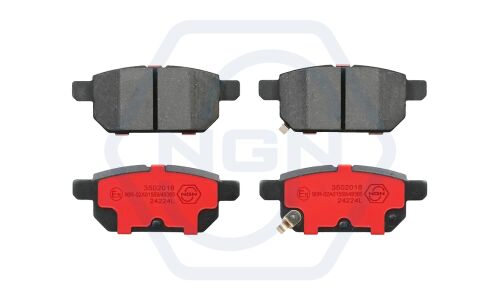 Колодки тормозные дисковые NGN, задние, комплект на ось (4 шт), арт. 3502018