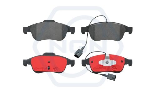 Колодки тормозные дисковые NGN, передние, комплект на ось (4 шт), арт. 3502112