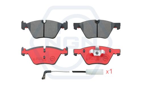 Колодки тормозные дисковые NGN, передние, комплект на ось (4 шт), арт. 3501275