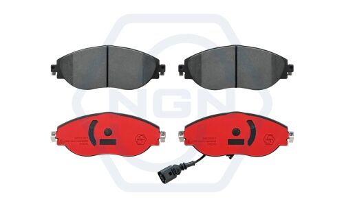 Колодки тормозные дисковые NGN, передние, комплект на ось (4 шт), арт. 3502061