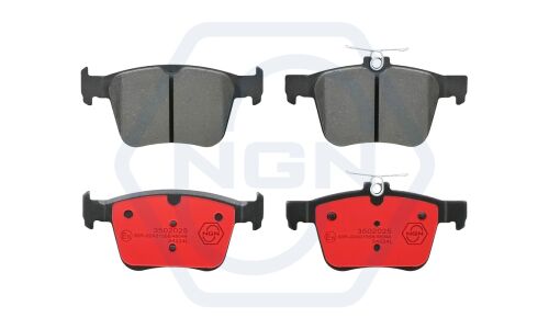 Колодки тормозные дисковые NGN, задние, комплект на ось (4 шт), арт. 3502025