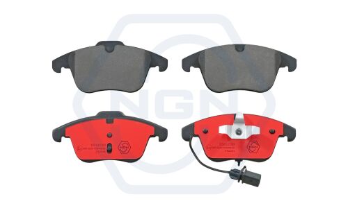 Колодки тормозные дисковые NGN, передние, комплект на ось (4 шт), арт. 3502030