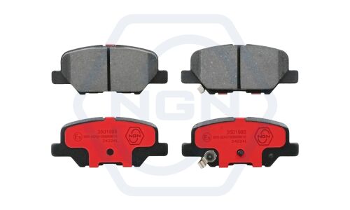 Колодки тормозные дисковые NGN, задние, комплект на ось (4 шт), арт. 3501998
