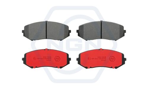 Колодки тормозные дисковые NGN, передние, комплект на ось (4 шт), арт. 3501608