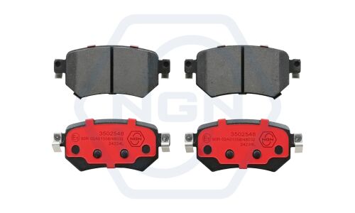 Колодки тормозные дисковые NGN, задние, комплект на ось (4 шт), арт. 3502548