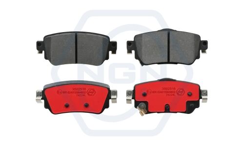 Колодки тормозные дисковые NGN, задние, комплект на ось (4 шт), арт. 3502516