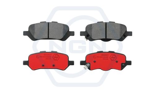 Колодки тормозные дисковые NGN, задние, комплект на ось (4 шт), арт. 3502607