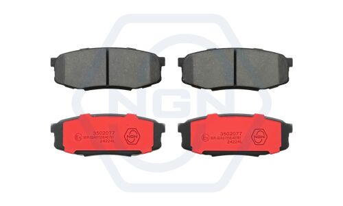 Колодки тормозные дисковые NGN, задние, комплект на ось (4 шт), арт. 3502077