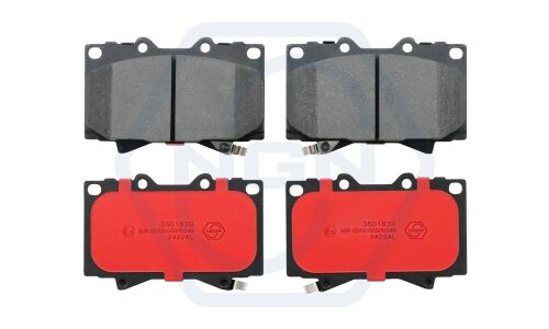 Колодки тормозные дисковые NGN, передние, комплект на ось (4 шт), арт. 3501839