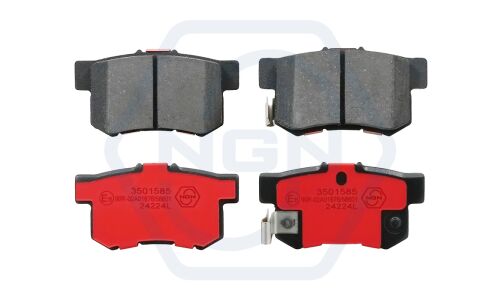 Колодки тормозные дисковые NGN, задние, комплект на ось (4 шт), арт. 3501585