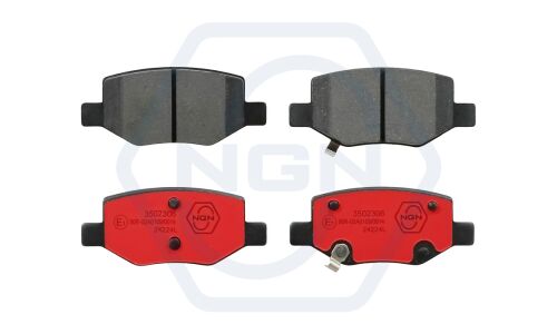 Колодки тормозные дисковые NGN, задние, комплект на ось (4 шт), арт. 3502306