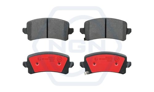 Колодки тормозные дисковые NGN, задние, комплект на ось (4 шт), арт. 3502291